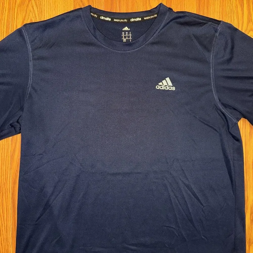 Men’s Adidas‎ Climalite Short Sleeve Navy T Shirt Size M